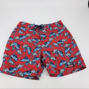 Vineyard Vines Fish, Hooks & Jeep Board Shorts L
